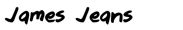 James Jeans font preview