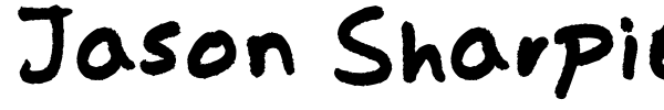 Jason Sharpie font