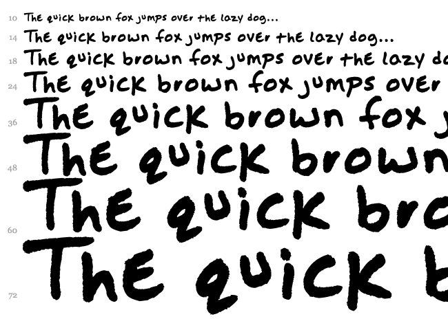 Jason Sharpie font waterfall