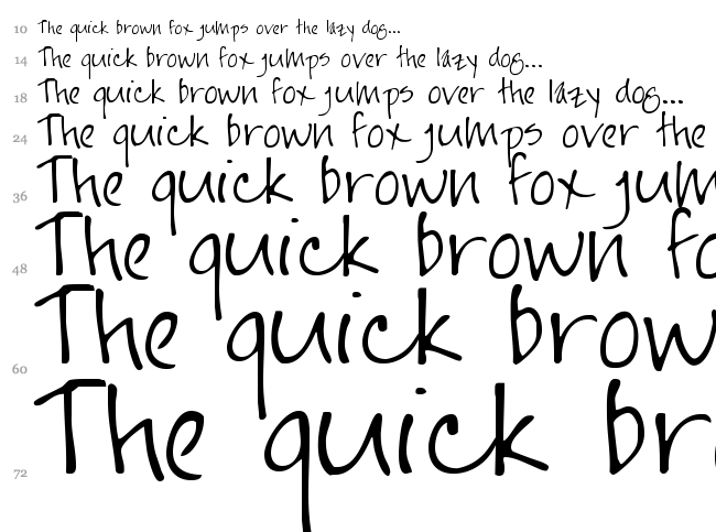 Jayne Print YOFF font waterfall