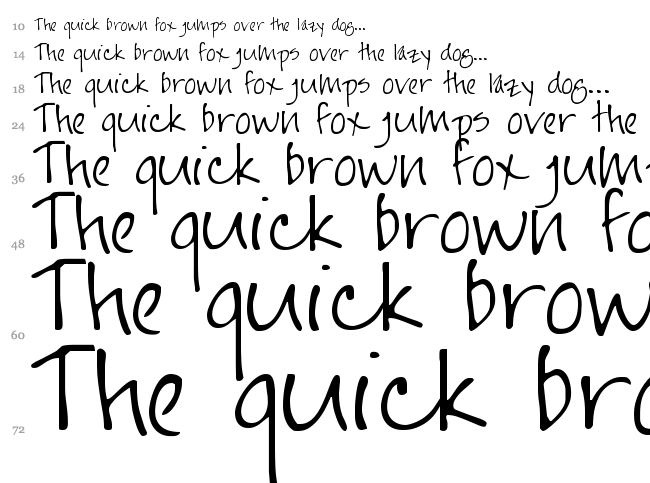Jayne Print YOFF font waterfall