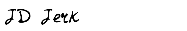 JD Jerk font
