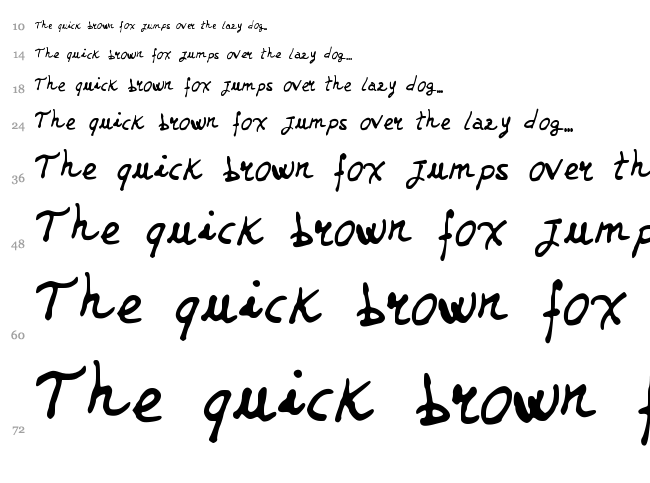JD Jerk font waterfall