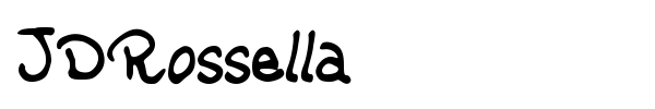 JDRossella font