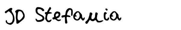 JD Stefania font