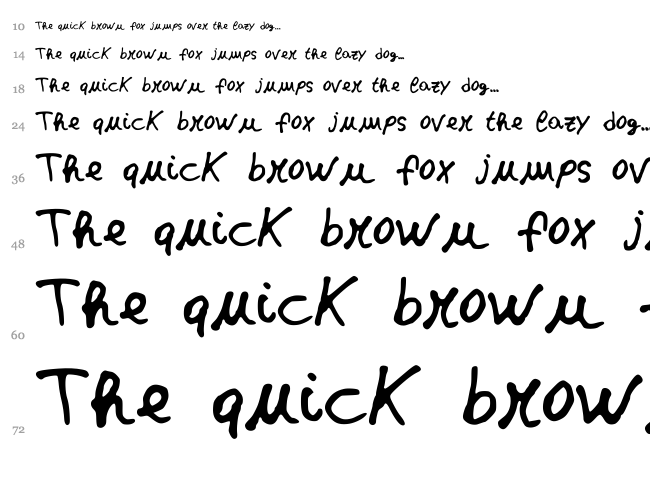 JD Stefania font waterfall