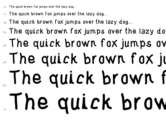 JD Tyr font waterfall