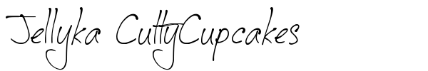 Jellyka CuttyCupcakes font