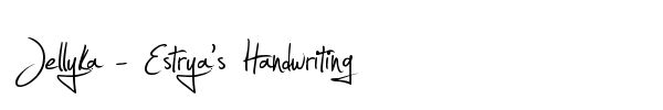 Jellyka - Estrya's Handwriting font