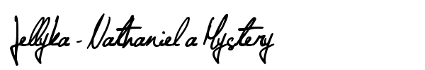 Jellyka - Nathaniel a Mystery font