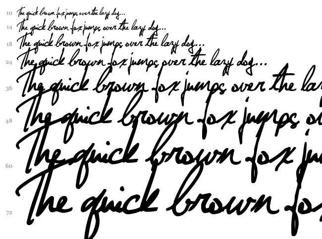 Jellyka - Nathaniel a Mystery font waterfall