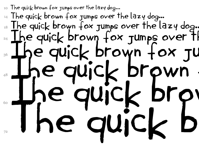 Jembo Hands font waterfall
