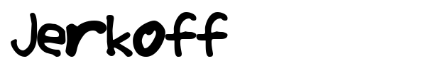 Jerkoff font