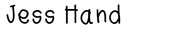 Jess Hand font