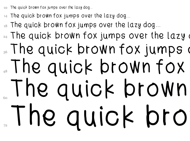 Jess Hand font waterfall
