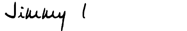 Jimmy 1 font preview