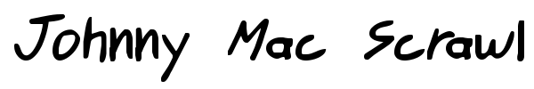 Johnny Mac Scrawl BRK font