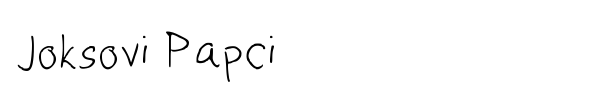 Joksovi Papci font