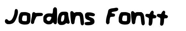 Jordans Fontt font