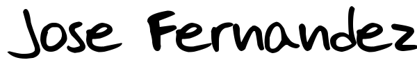 Jose Fernandez font