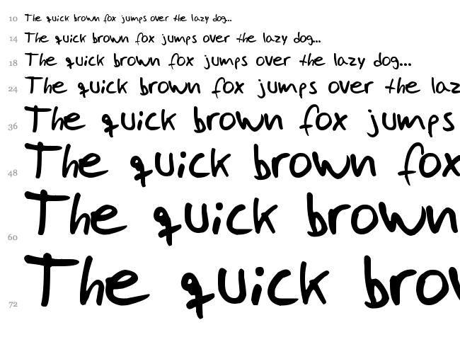 Jose Fernandez font waterfall