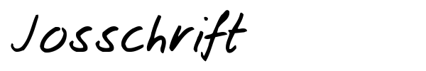 Josschrift font