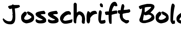 Josschrift Bold font