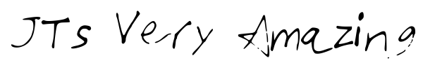 JTs Very Amazing Font font