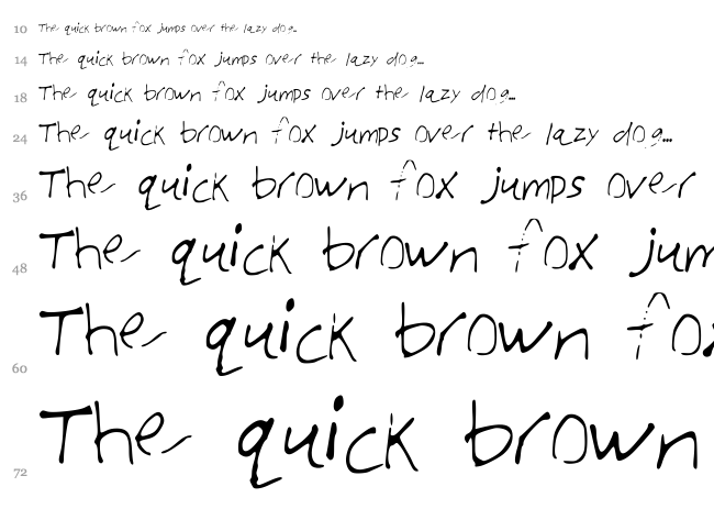 JTs Very Amazing Font font waterfall