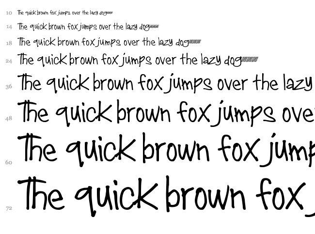 Juicy Culture DT font waterfall