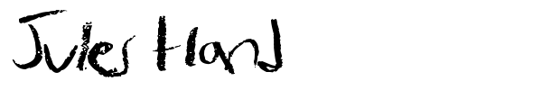 Jules Hand font
