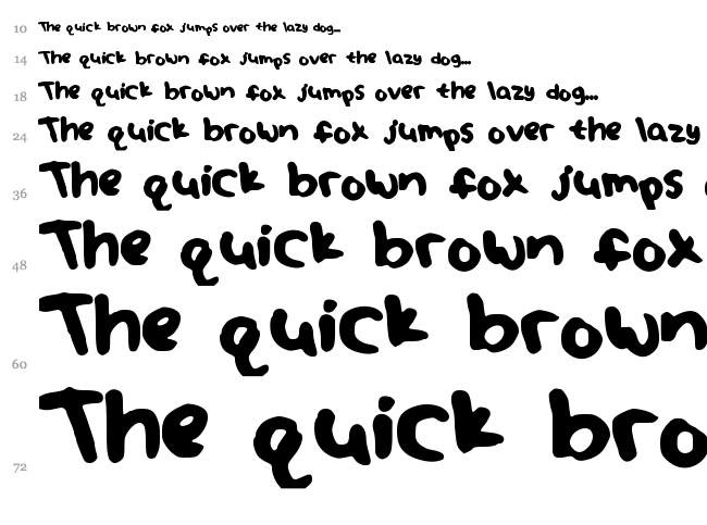 Juliafont font waterfall