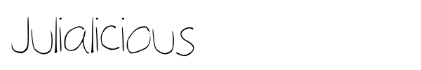 Julialicious font preview