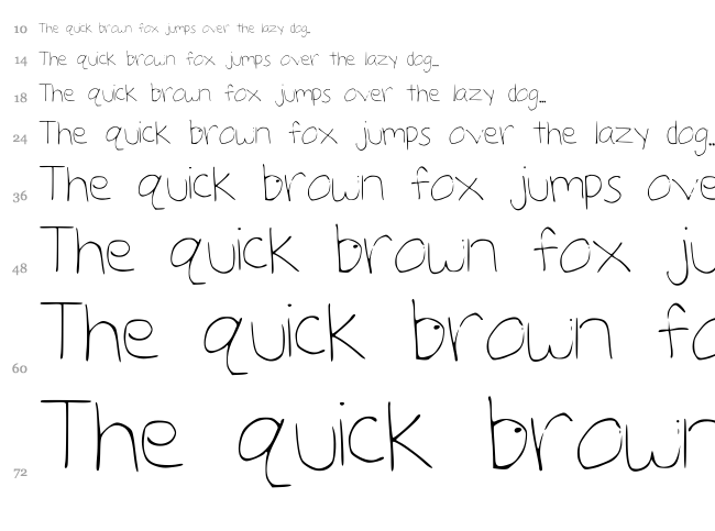 Julialicious font waterfall
