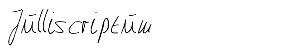 Julliscriptum font