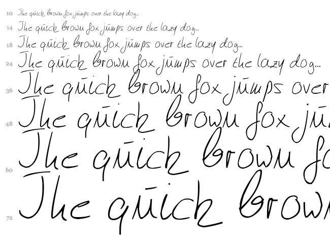 Julliscriptum font waterfall
