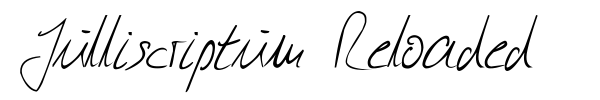 Julliscriptum Reloaded font