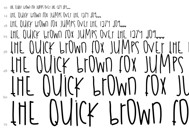 July Fireworks font waterfall