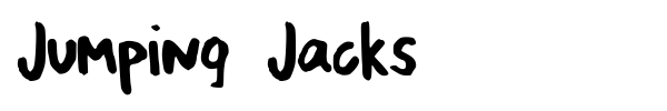 Jumping Jacks font