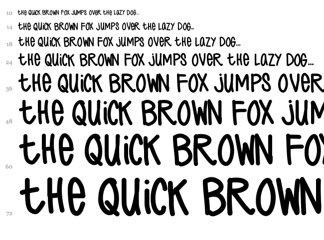 Just Cole font waterfall