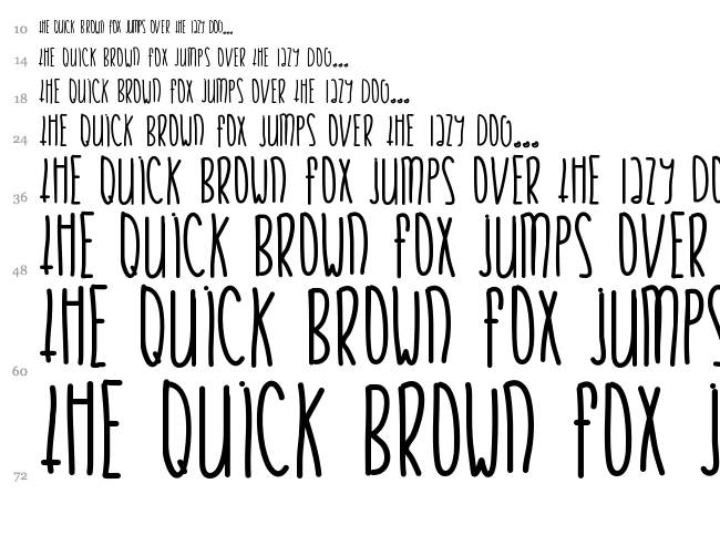 Justify My Love font waterfall
