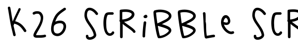 K26 Scribble Scrawl font