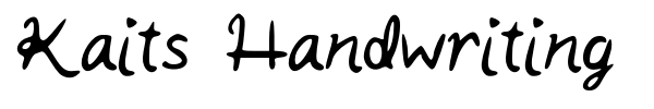 Kaits Handwriting font
