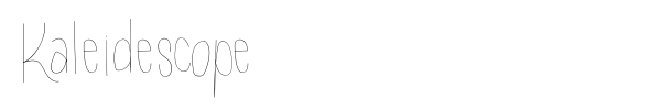 Kaleidescope font