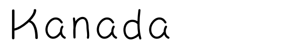 Kanada font