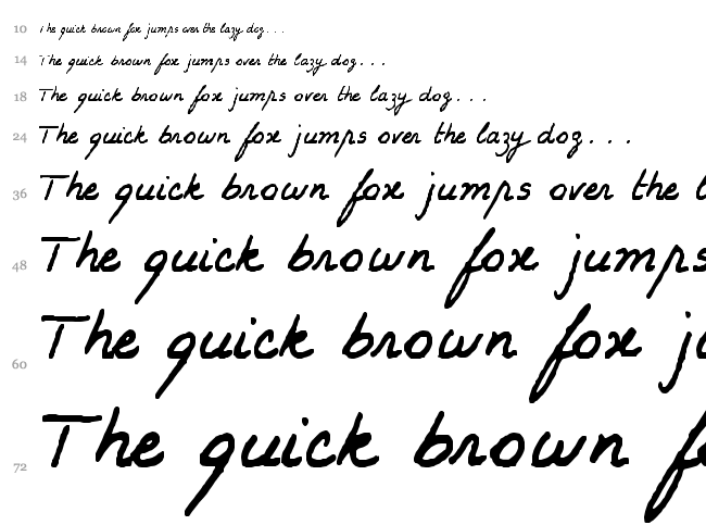 Karine font waterfall