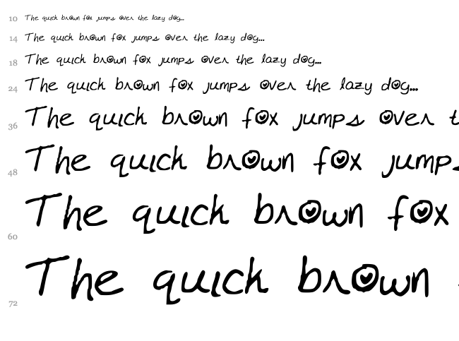 Karly?s Alt font waterfall