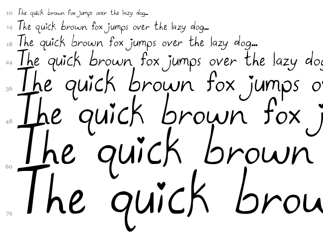 Kate the Great font waterfall