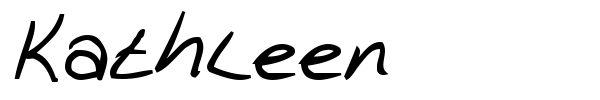 Kathleen font preview
