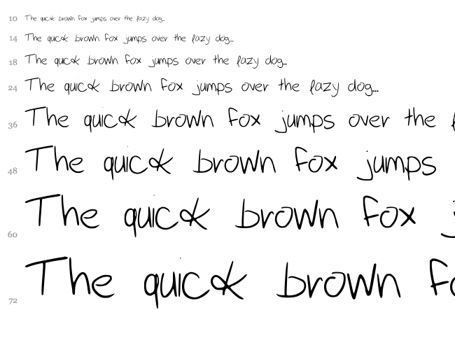 katieish font waterfall